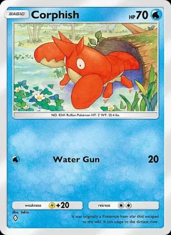 Corphish — Mega Rising, One Diamond
