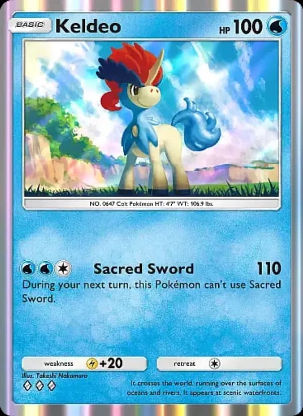 Keldeo — Mega Rising, Three Diamond