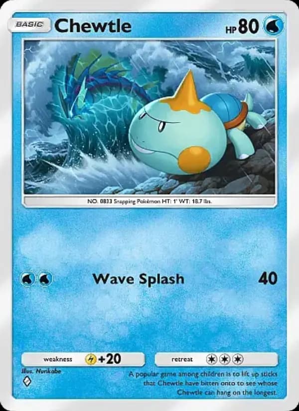 Chewtle — Mega Rising, One Diamond