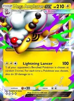 Mega Ampharos ex — Mega Rising — Four Diamond