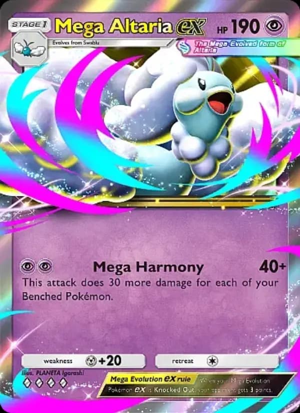 Mega Altaria ex — Mega Rising, Four Diamond