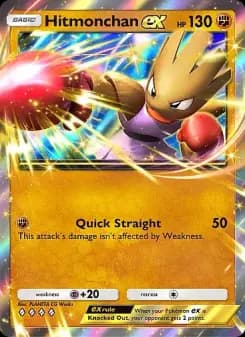 Hitmonchan ex — Mega Rising — Four Diamond