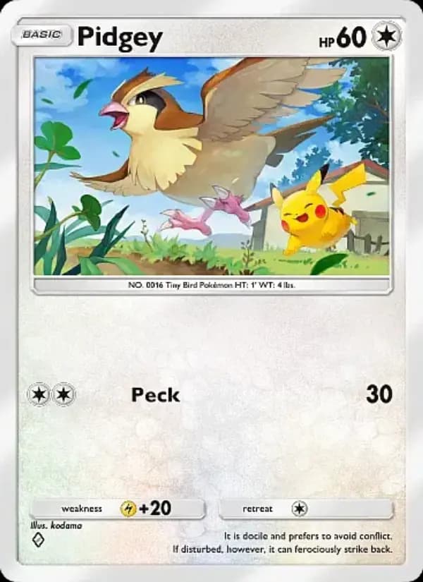 Pidgey — Mega Rising, One Diamond
