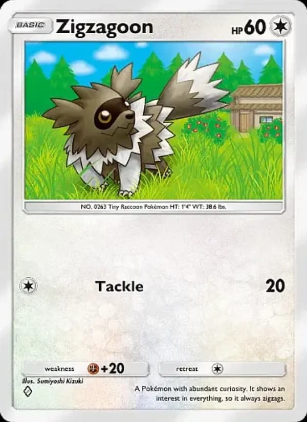 Zigzagoon — Mega Rising, One Diamond