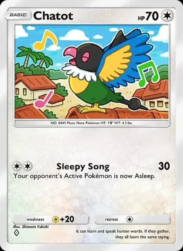 Chatot — Mega Rising, One Diamond