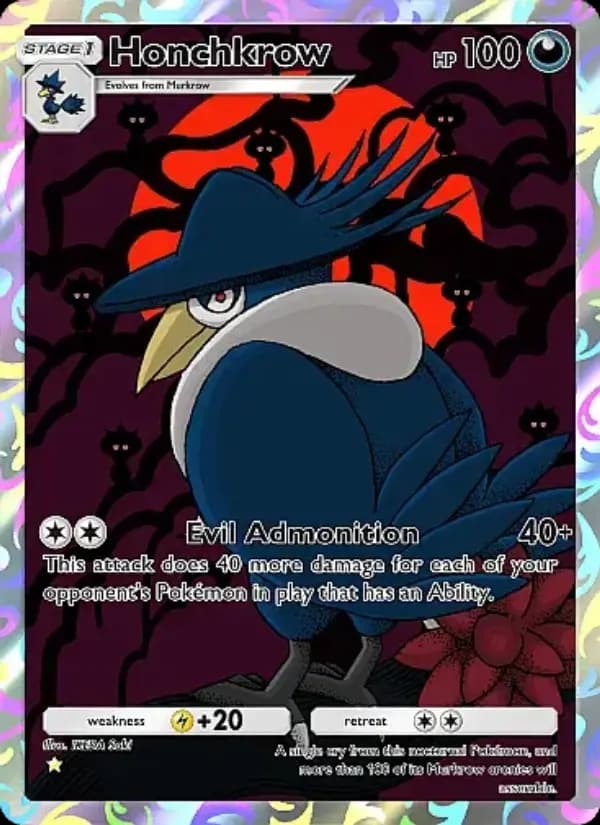 Honchkrow — Mega Rising, One Star