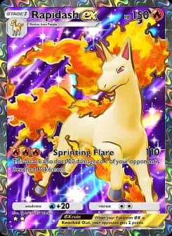 Rapidash ex — Mega Rising — Two Star