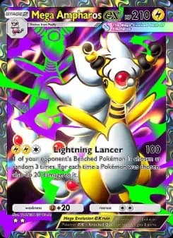 Mega Ampharos ex — Mega Rising — Two Star