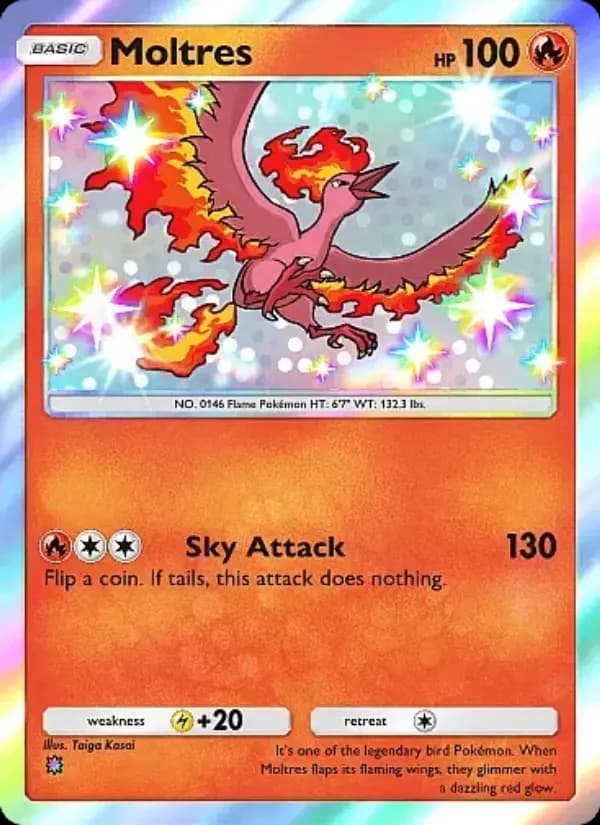 Moltres — Mega Rising, One Shiny
