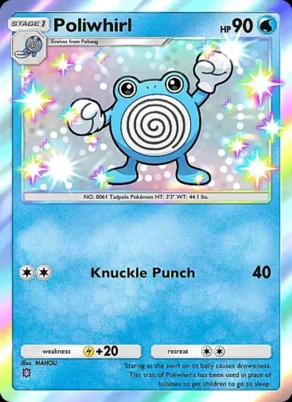 Poliwhirl — Mega Rising, One Shiny