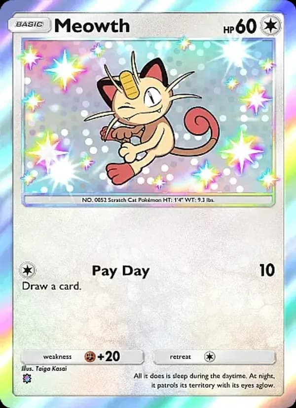 Meowth — Mega Rising, One Shiny
