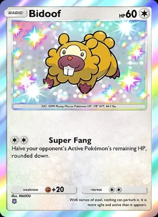 Bidoof — Mega Rising, One Shiny