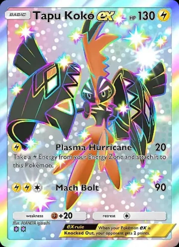 Tapu Koko ex — Mega Rising, Two Shiny