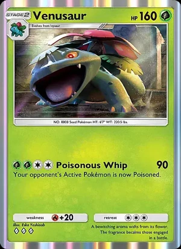 Venusaur — Crimson Blaze, Three Diamond