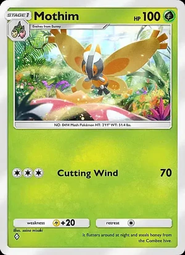 Mothim — Crimson Blaze, One Diamond