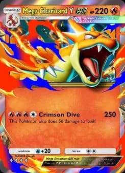 Mega Charizard Y ex — Crimson Blaze — Four Diamond