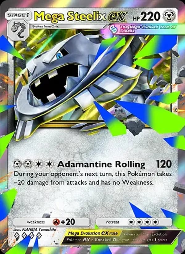 Mega Steelix ex — Crimson Blaze, Four Diamond