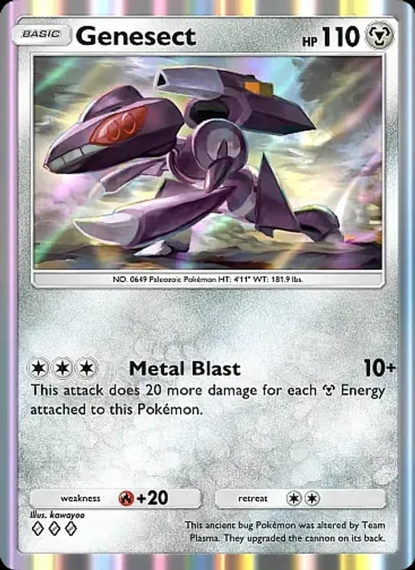 Genesect — Crimson Blaze, Three Diamond