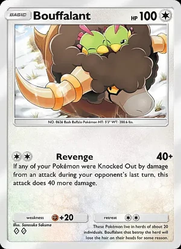Bouffalant — Crimson Blaze, Two Diamond