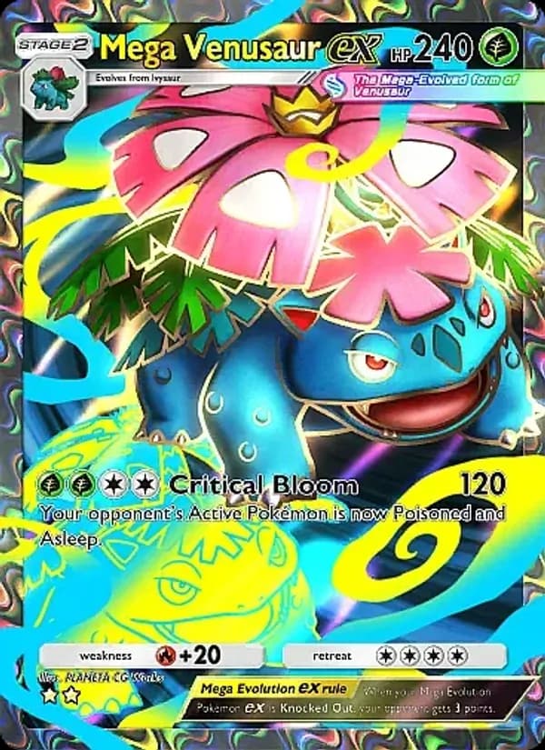 Mega Venusaur ex — Crimson Blaze, Two Star