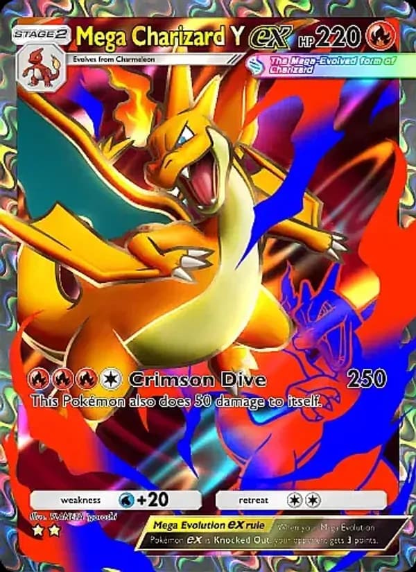 Mega Charizard Y ex — Crimson Blaze, Two Star