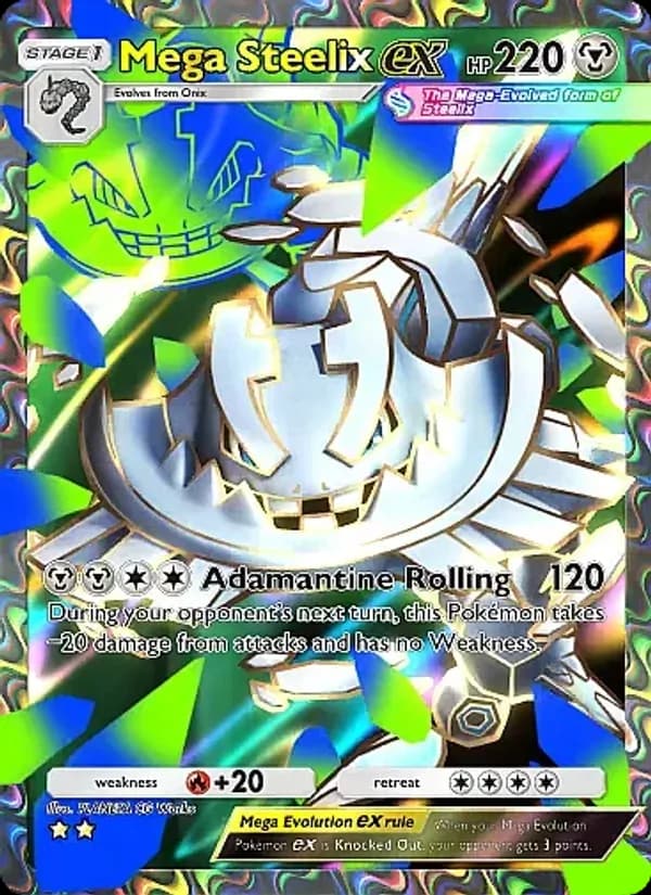 Mega Steelix ex — Crimson Blaze, Two Star