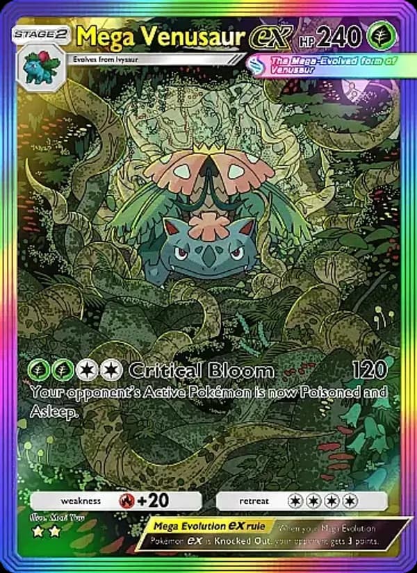 Mega Venusaur ex — Crimson Blaze, Two Star