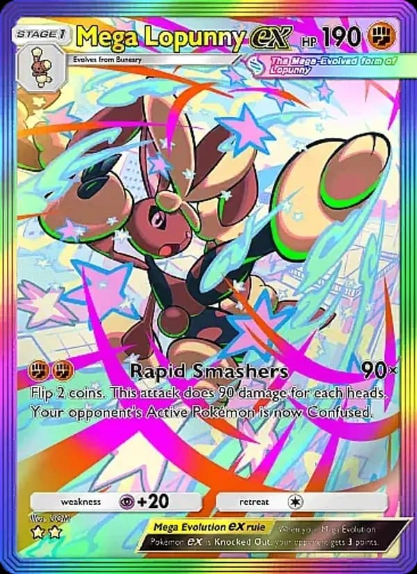 Mega Lopunny ex — Crimson Blaze, Two Star