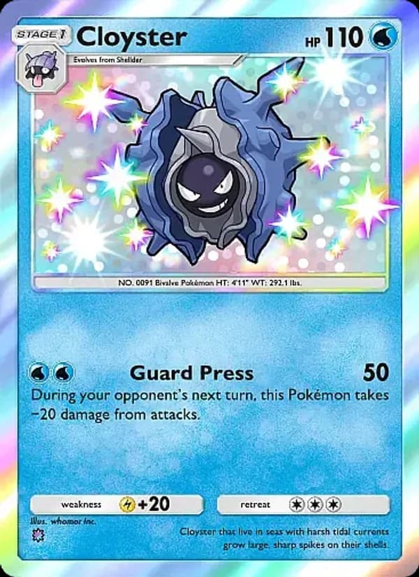 Cloyster — Crimson Blaze, One Shiny