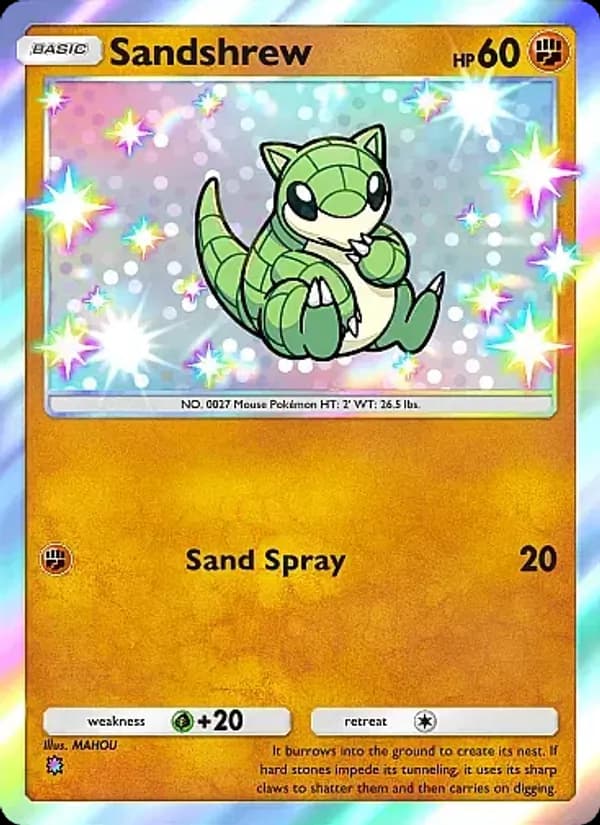 Sandshrew — Crimson Blaze, One Shiny