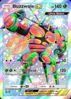 Buzzwole ex — Crimson Blaze — Two Shiny