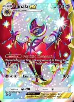 Lunala ex — Crimson Blaze — Two Shiny