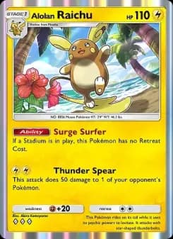 Alolan Raichu — Fantastical Parade — Three Diamond