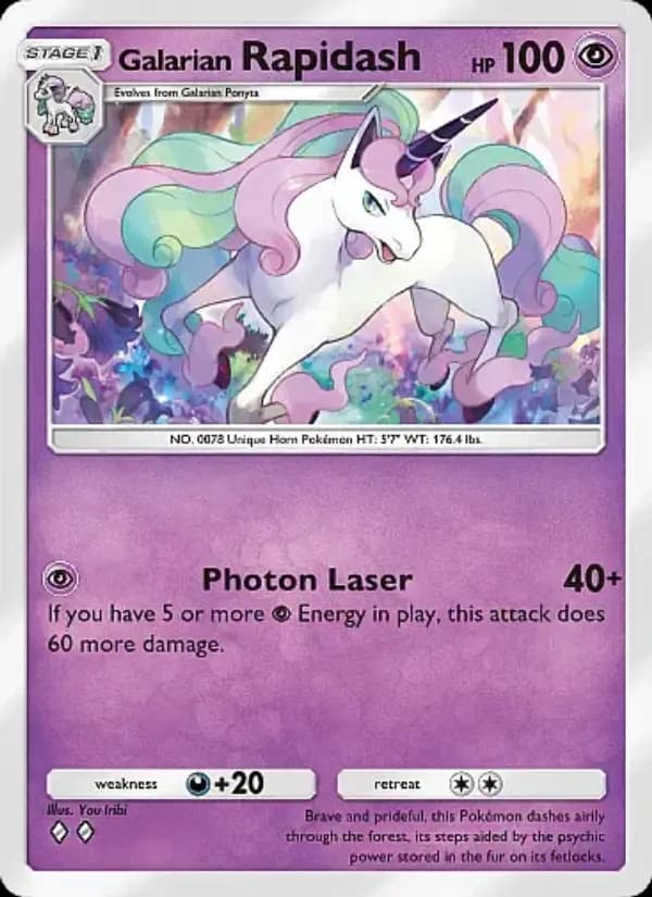 Galarian Rapidash — Fantastical Parade, Two Diamond