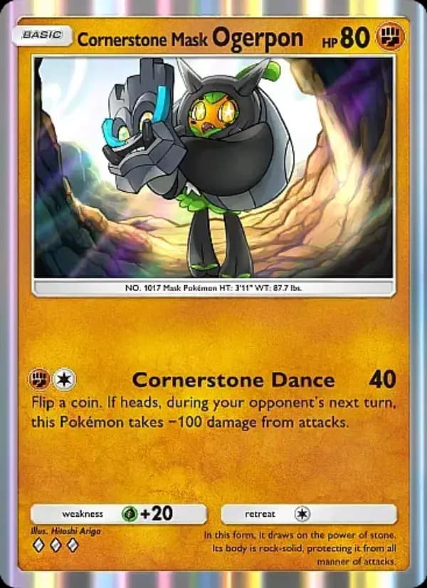Cornerstone Mask Ogerpon — Fantastical Parade, Three Diamond