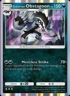 Galarian Obstagoon — Fantastical Parade — Three Diamond