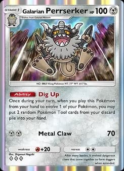 Galarian Perrserker — Fantastical Parade — Three Diamond