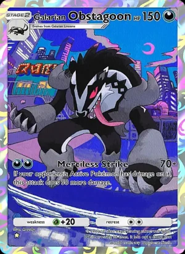 Galarian Obstagoon — Fantastical Parade, One Star