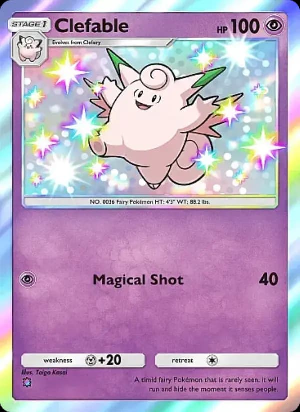 Clefable — Fantastical Parade, One Shiny
