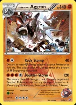 Team Magma's Aggron — Double Crisis — Rare
