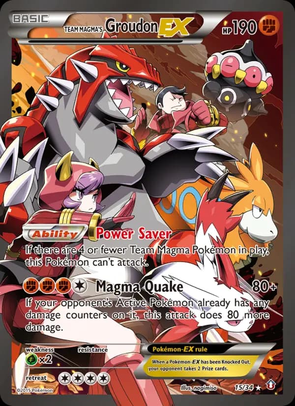 Team Magma's Groudon EX — Double Crisis, Ultra Rare