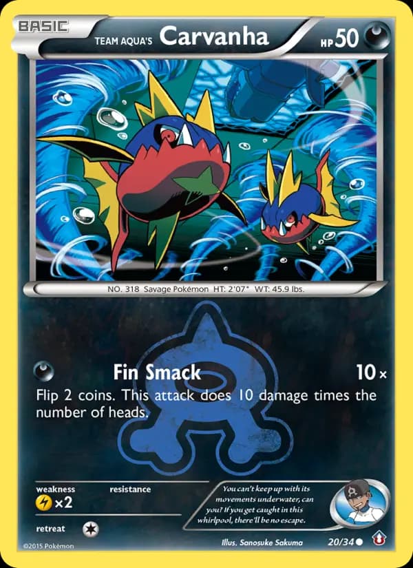 Team Aqua's Carvanha — Double Crisis, Common