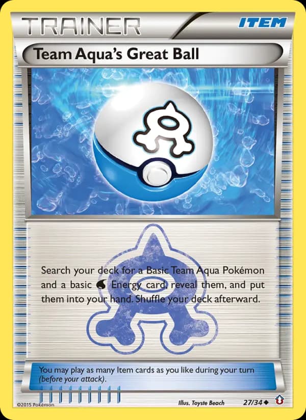 Team Aqua's Great Ball — Double Crisis, Uncommon