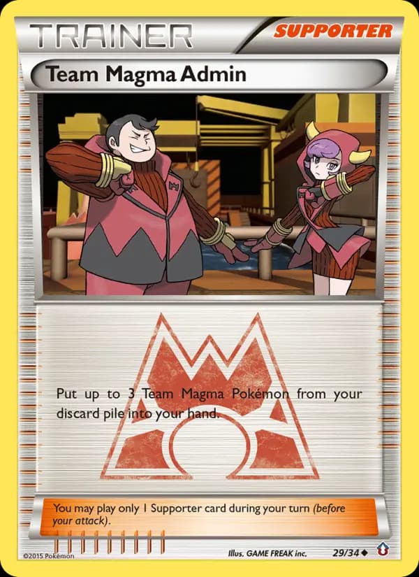 Team Magma Admin — Double Crisis, Uncommon