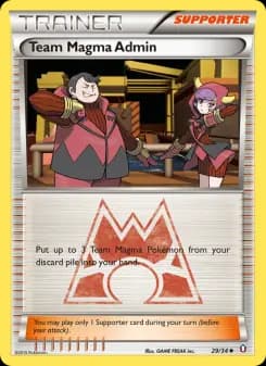 Team Magma Admin — Double Crisis — Uncommon