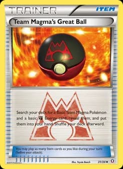 Team Magma's Great Ball — Double Crisis — Uncommon