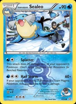 Team Aqua's Sealeo — Double Crisis — Common