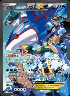 Team Aqua's Kyogre EX — Double Crisis — Ultra Rare