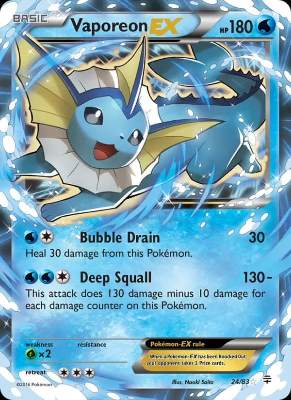Vaporeon EX — Generations, Ultra Rare