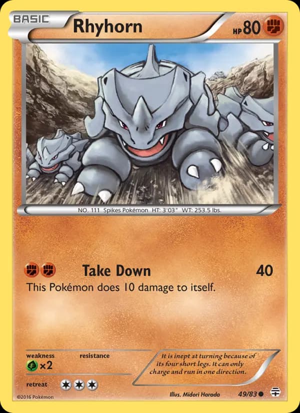 Rhyhorn — Generations, Common